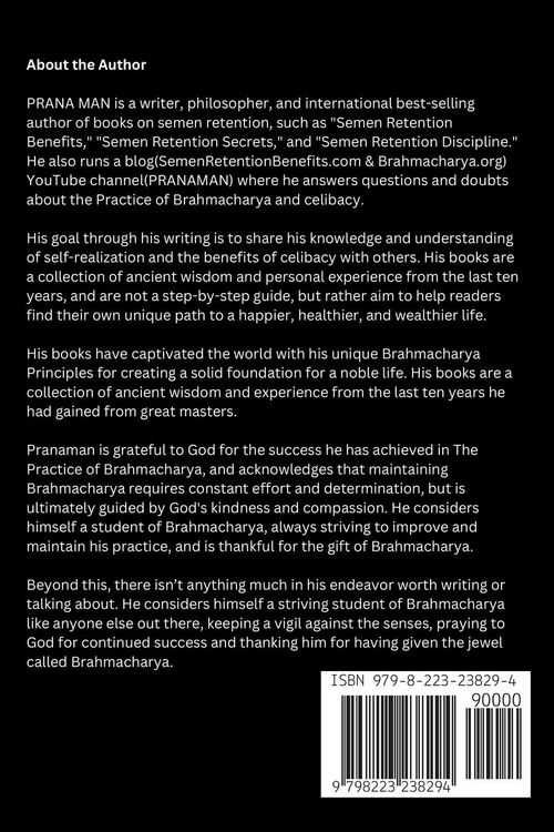 Produktbild: Semen Retention Mastery-Your Question Answered-109 Frequently Asked Questions on Semen Retention, Celibacy and Brahmacharya