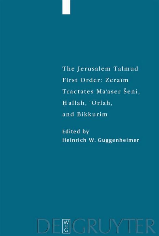 Produktbild: Tractates Ma'aser Seni, Hallah, 'Orlah, and Bikkurim