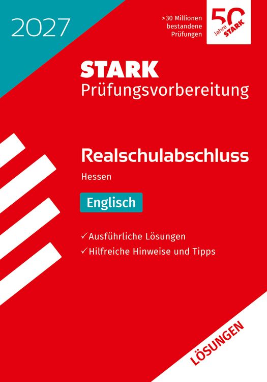 Produktbild: STARK L&ouml;sungen zu Englisch - Realschulabschluss 2027 Hessen - Pr&uuml;fungsvorbereitung