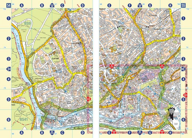 Produktbild: Bristol and Bath A-Z Street Atlas