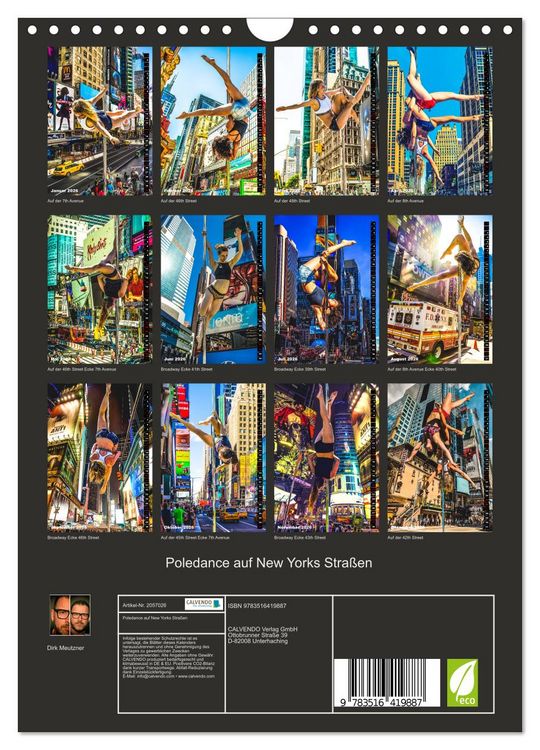 Produktbild: Poledance auf New Yorks Stra&szlig;en (Wandkalender 2026 DIN A4 hoch), CALVENDO Monatskalender
