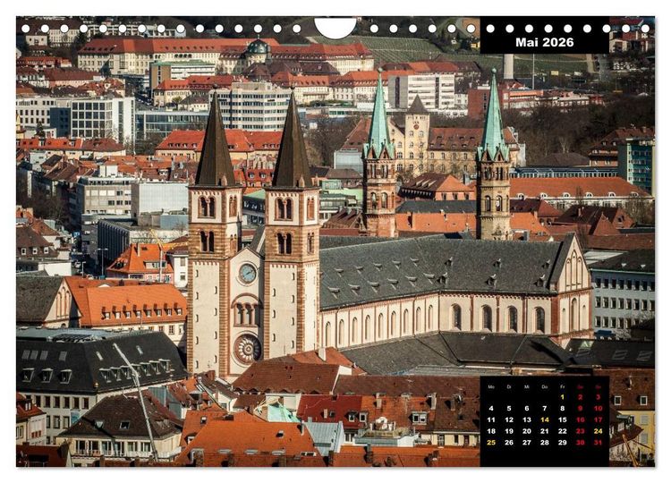 Produktbild: W&uuml;rzburg - Die Perle Unterfrankens (Wandkalender 2026 DIN A4 quer), CALVENDO Monatskalender