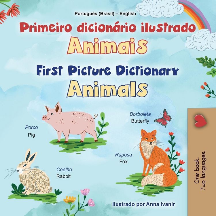 Produktbild: First Picture Dictionary - Animals (Portuguese Brazilian English Bilingual Children's Book)
