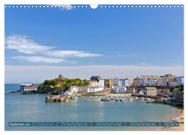 Produktbild: Herbe Sch&ouml;nheit Wales (Wandkalender 2026 DIN A3 quer), CALVENDO Monatskalender