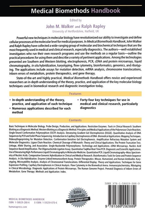 Produktbild: Medical BioMethods Handbook