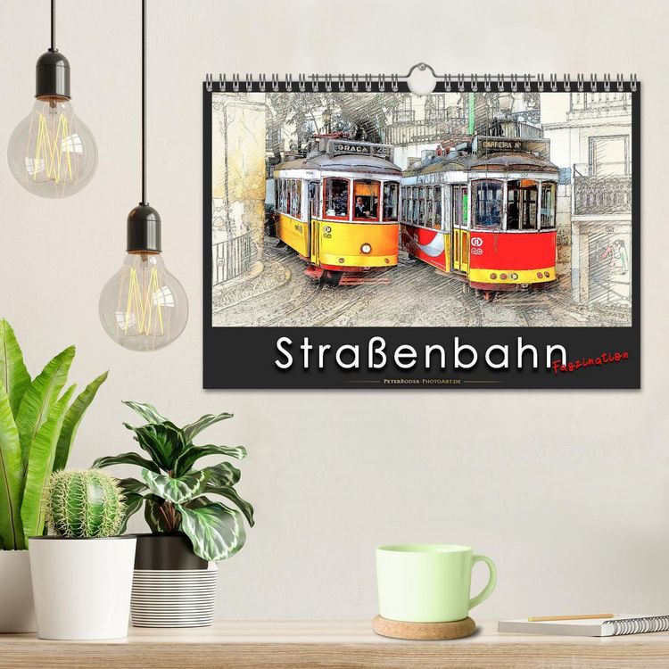Produktbild: Stra&szlig;enbahn Faszination (Wandkalender 2026 DIN A4 quer), CALVENDO Monatskalender