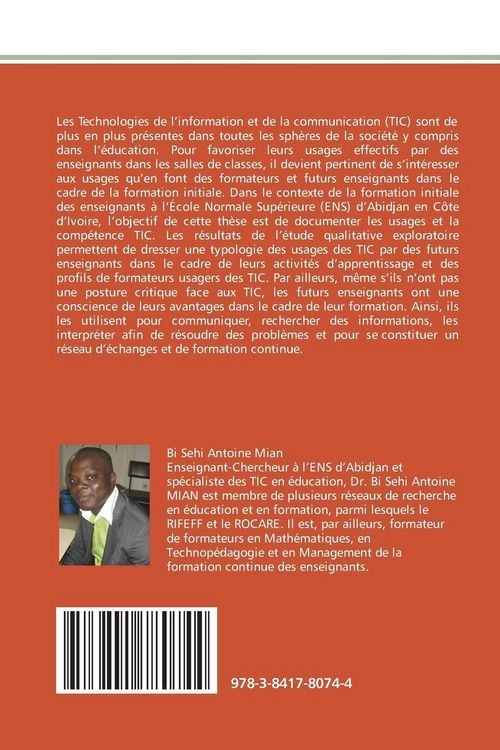 Produktbild: Int&eacute;gration des TIC &agrave; l'ENS d'Abidjan (C&ocirc;te d'Ivoire)