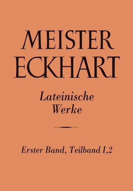 Produktbild: Meister Eckhart. Lateinische Werke Band 1,2: