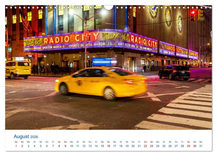 Produktbild: Die New Yorker City (Wandkalender 2026 DIN A3 quer), CALVENDO Monatskalender