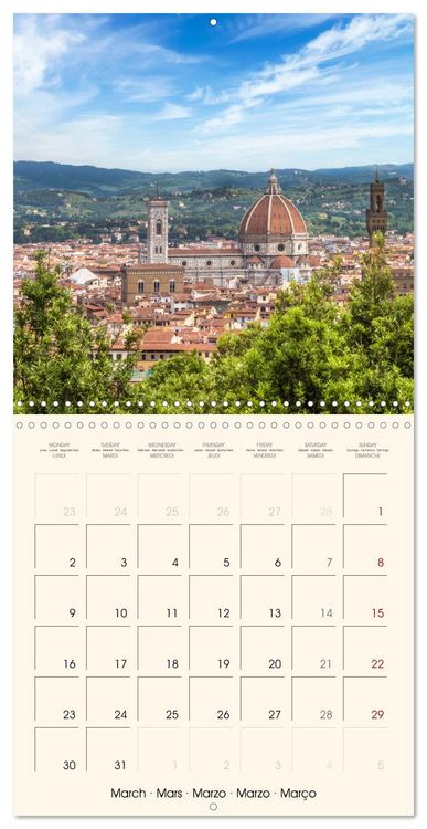 Produktbild: FLORENCE Impressions by day and night (Wall Calendar 2026 12 &times; 12 Inch) CALVENDO 12 Month Wall Calendar