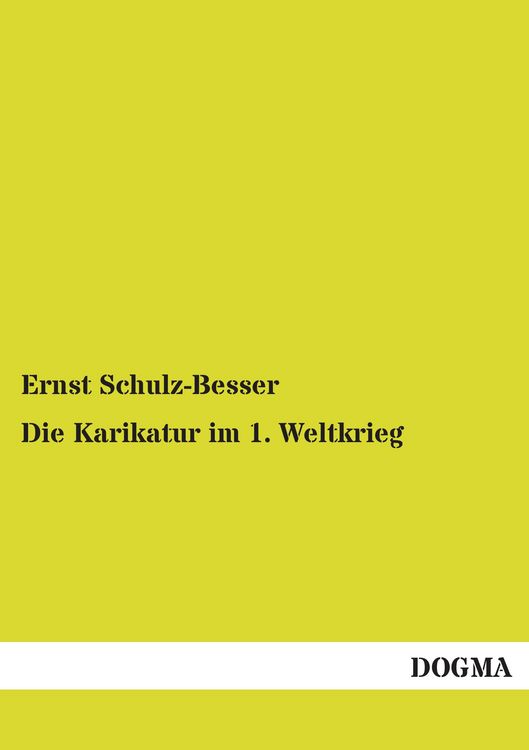 Produktbild: Die Karikatur im 1. Weltkrieg
