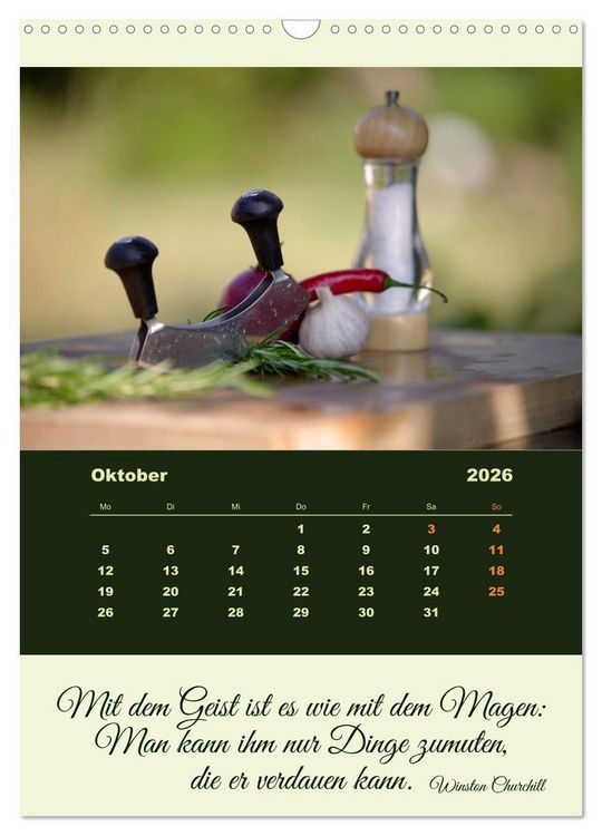 Produktbild: Vegan Ern&auml;hrt - frisches Gem&uuml;se und Obst auf den Tisch (Wandkalender 2026 DIN A3 hoch), CALVENDO Monatskalender