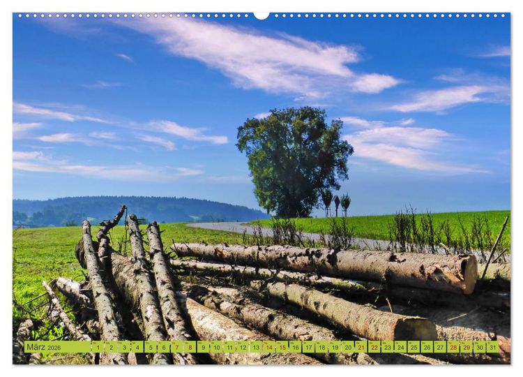 Produktbild: Die Stauden - Malerische Landschaft zwischen Wertach und Mindel (hochwertiger Premium Wandkalender 2026 DIN A2 quer), Kunstdruck in Hochglanz