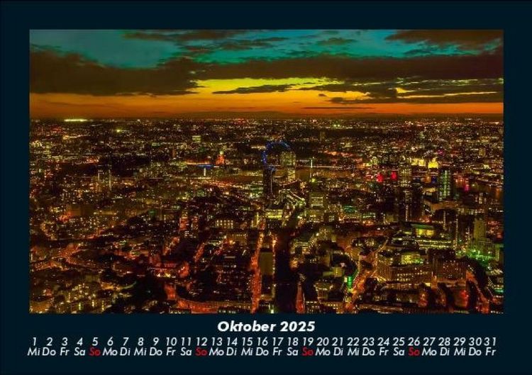 Produktbild: London 2025 Fotokalender DIN A5
