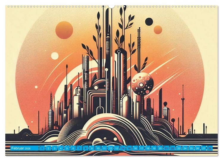 Produktbild: Lost Fiction (Wandkalender 2026 DIN A2 quer), CALVENDO Monatskalender