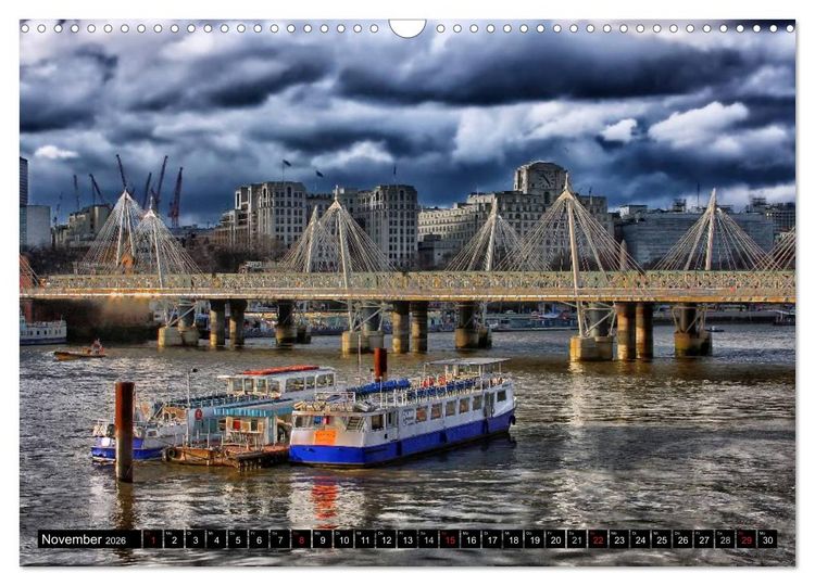 Produktbild: London &bull; Impressionen (Wandkalender 2026 DIN A3 quer), CALVENDO Monatskalender