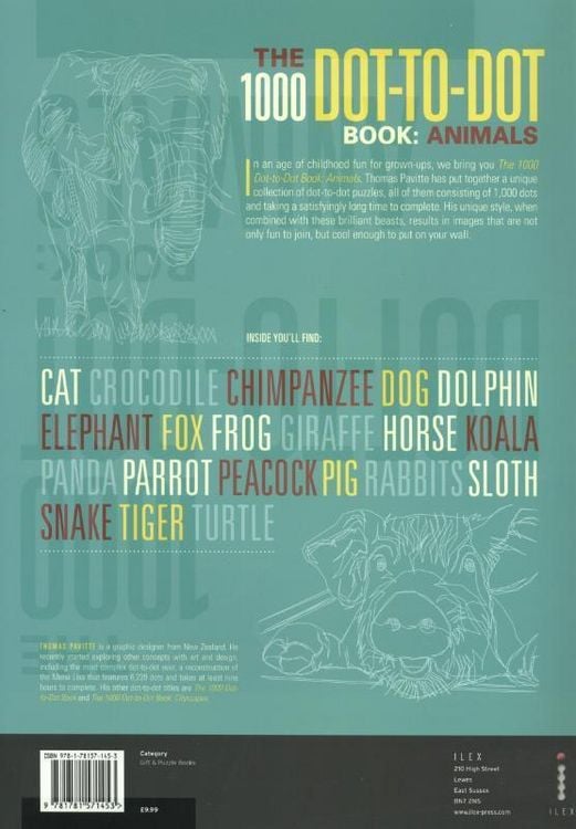 Produktbild: The 1000 Dot-To-Dot Book: Animals