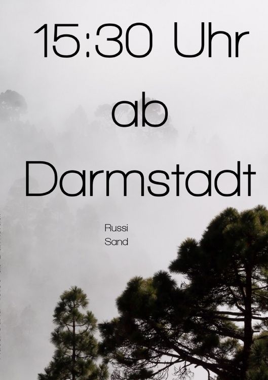 Produktbild: 15:30 ab Darmstadt