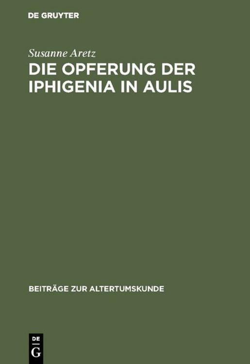 Produktbild: Die Opferung der Iphigenia in Aulis