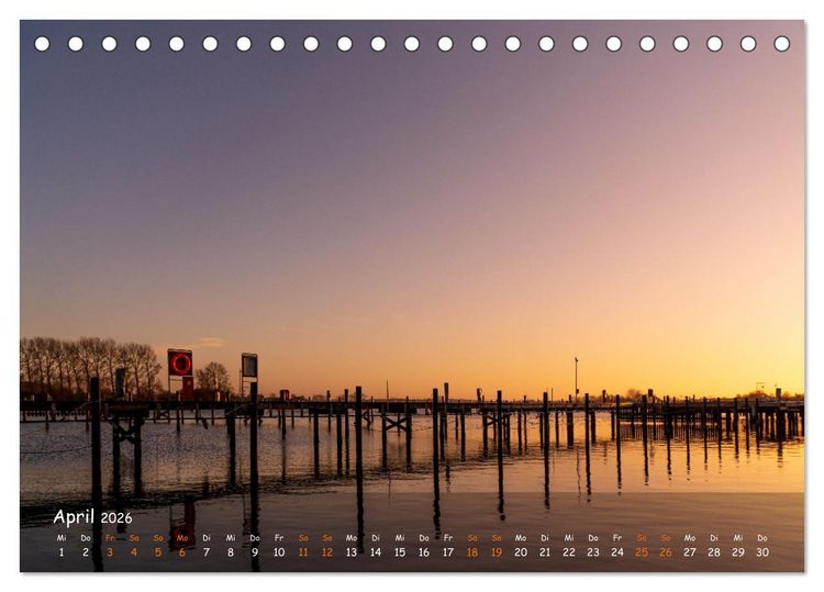 Produktbild: Maritimes Kappeln - Rund um den Hafen (Tischkalender 2026 DIN A5 quer), CALVENDO Monatskalender