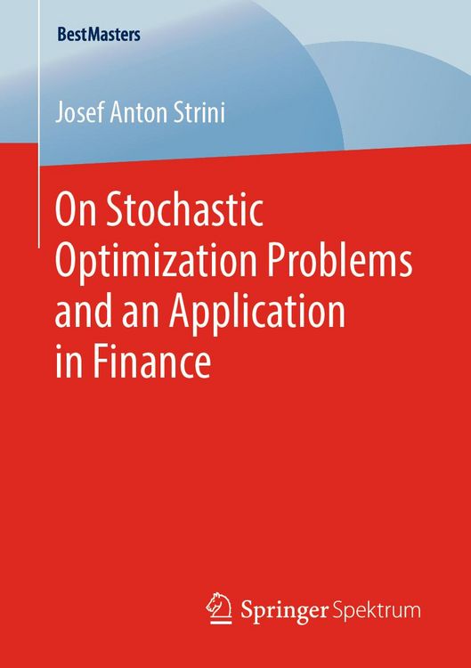 Produktbild: On Stochastic Optimization Problems and an Application in Finance