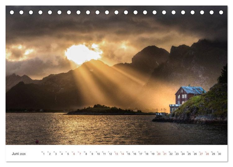 Produktbild: Nordland &ndash; Die Weite Skandinaviens (Tischkalender 2026 DIN A5 quer), CALVENDO Monatskalender