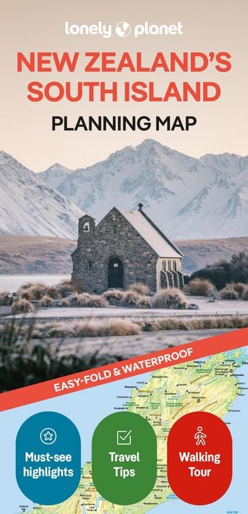 Produktbild: Lonely Planet New Zealand's South Island Planning Map