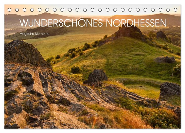 Produktbild: Wundersch&ouml;nes Nordhessen - Magische Momente (Tischkalender 2026 DIN A5 quer), CALVENDO Monatskalender