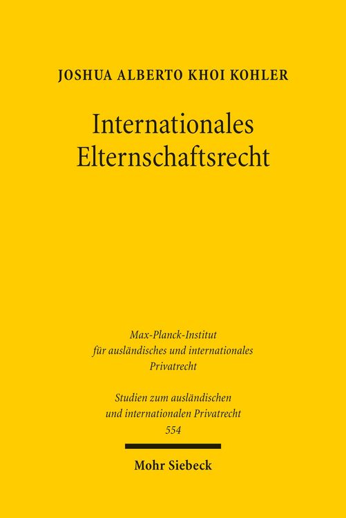 Produktbild: Internationales Elternschaftsrecht