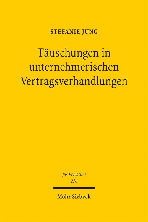 Produktbild: T&auml;uschungen in unternehmerischen Vertragsverhandlungen