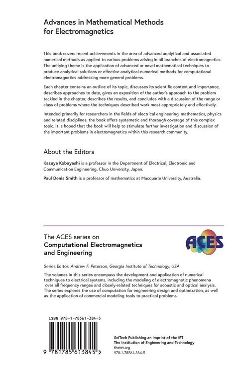 Produktbild: Advances in Mathematical Methods for Electromagnetics