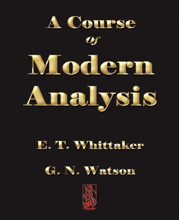 Produktbild: A Course of Modern Analysis