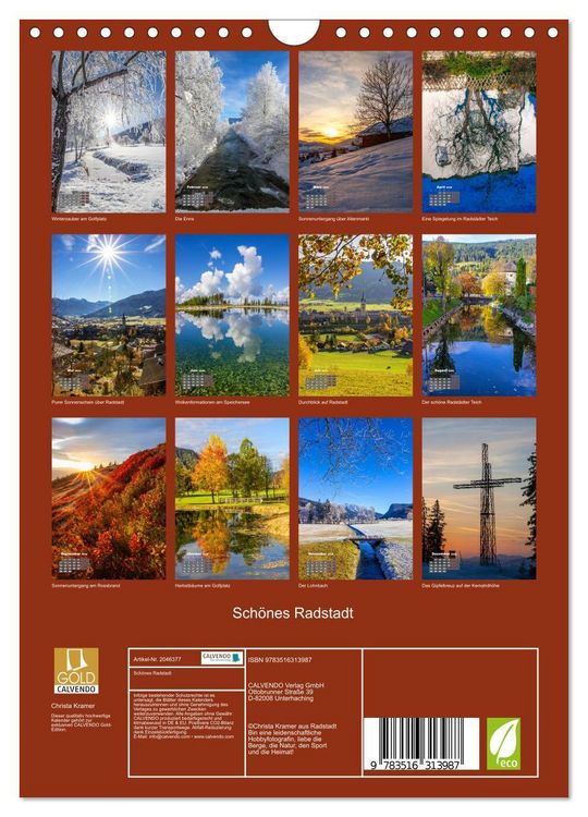 Produktbild: Sch&ouml;nes Radstadt (Wandkalender 2026 DIN A4 hoch), CALVENDO Monatskalender