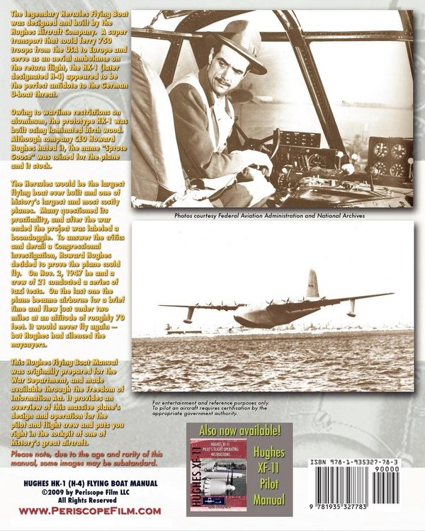 Produktbild: Hughes HK-1 (H-4) Flying Boat Manual
