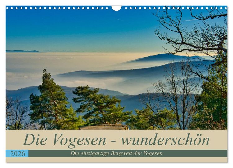 Produktbild: Vogesen - wundersch&ouml;n (Wandkalender 2026 DIN A3 quer), CALVENDO Monatskalender