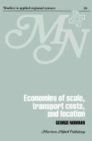 Produktbild: Economies of Scale, Transport Costs and Location