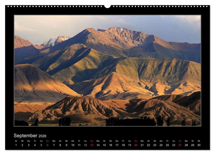 Produktbild: Unbekanntes Kirgistan (Wandkalender 2026 DIN A2 quer), CALVENDO Monatskalender
