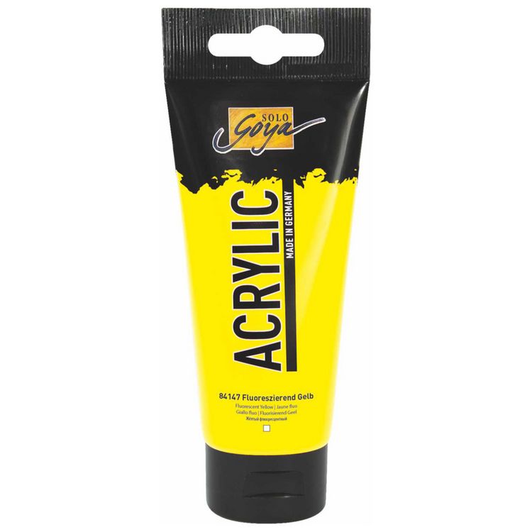 Produktbild: SOLO GOYA Acrylic Fluoreszierend gelb 100ml Tube