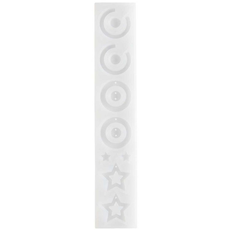 Produktbild: Silikon Gießform Ohrringe / Außenmaß Silikonform 4 x 21,5 cm