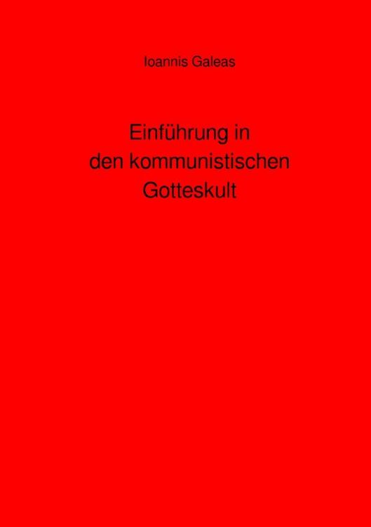Produktbild: Einf&uuml;hrung in den kommunistischen Gotteskult