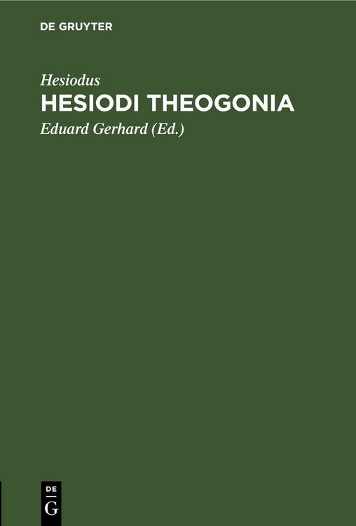 Produktbild: Hesiodi Theogonia