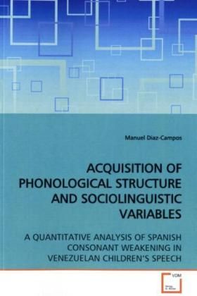 Produktbild: Diaz-Campos, M: ACQUISITION OF PHONOLOGICAL STRUCTURE AND