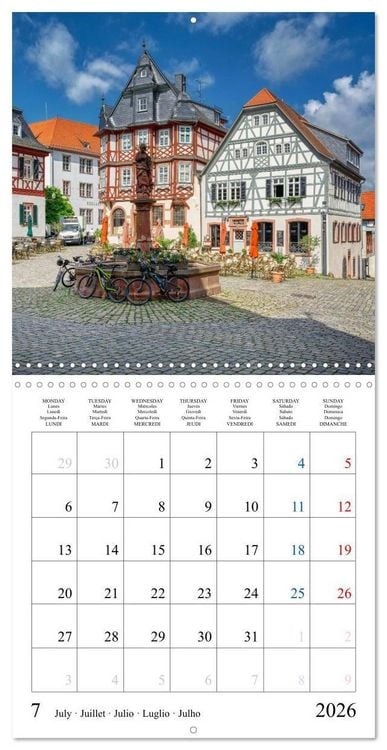 Produktbild: Worth a Visit - Romantic Cities in Germany (Wall Calendar 2026 12 &times; 12 Inch) CALVENDO 12 Month Wall Calendar