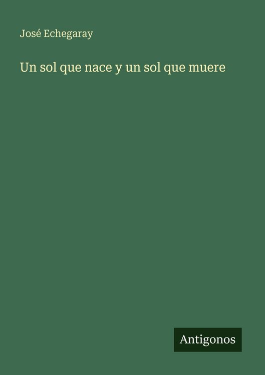 Produktbild: Un sol que nace y un sol que muere