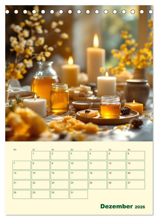 Produktbild: Bienenblick &ndash; Ein Jahr mit den Bienen (Tischkalender 2026 DIN A5 hoch), CALVENDO Monatskalender