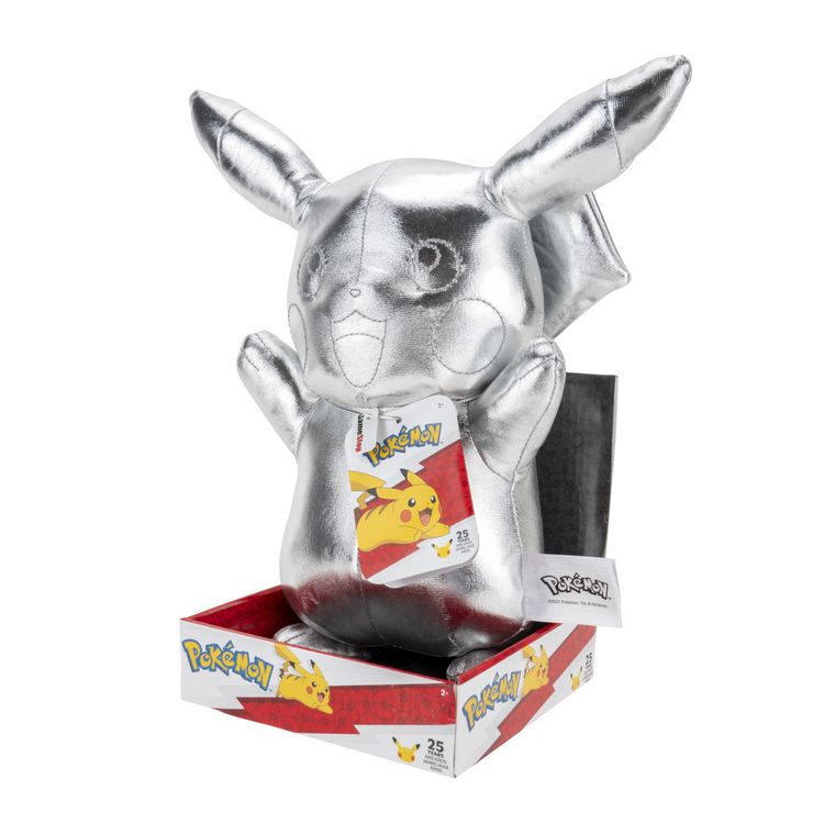 Produktbild: Pl&uuml;sch Pok&eacute;mon Pikachu 25 Jahre silber 30cm