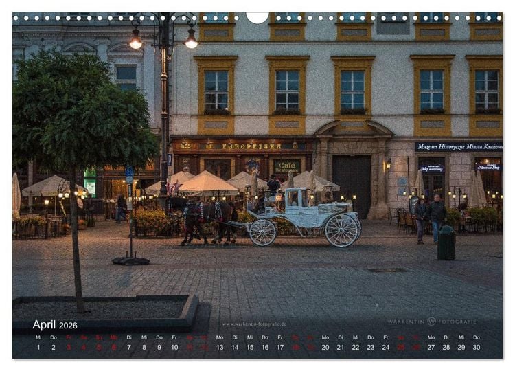 Produktbild: Krakau live (Wandkalender 2026 DIN A3 quer), CALVENDO Monatskalender