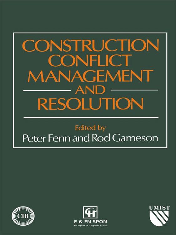 Produktbild: Construction Conflict Management and Resolution