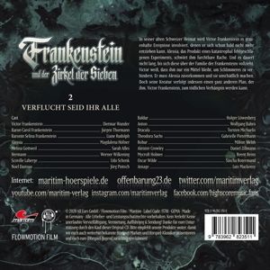Produktbild: Frankenstein 02 - Verflucht seid ihr Alle/CD