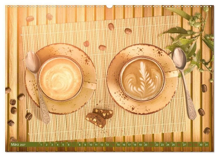 Produktbild: Auf einen Kaffee? (hochwertiger Premium Wandkalender 2027 DIN A2 quer), Kunstdruck in Hochglanz
